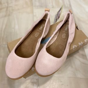 Toms Ballet Flats: Olivia Blush Suede